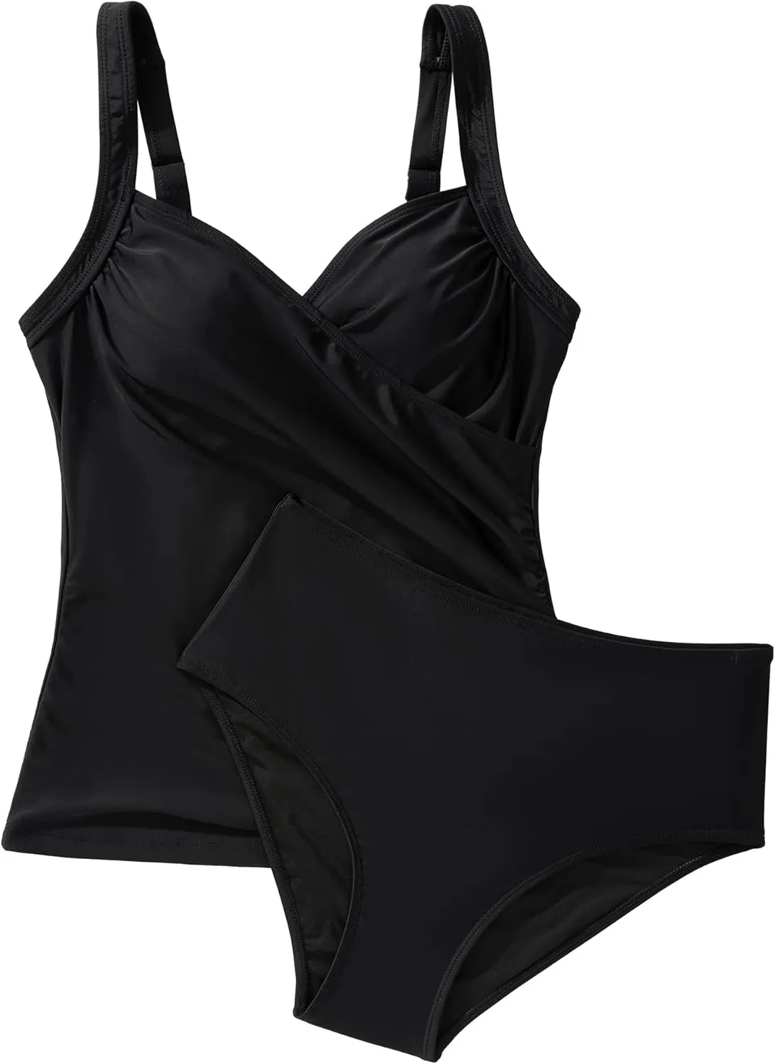 SUUKSESS Women Sexy Twist Push Up Tankini Swimsuit Tummy Control Bathing Suits