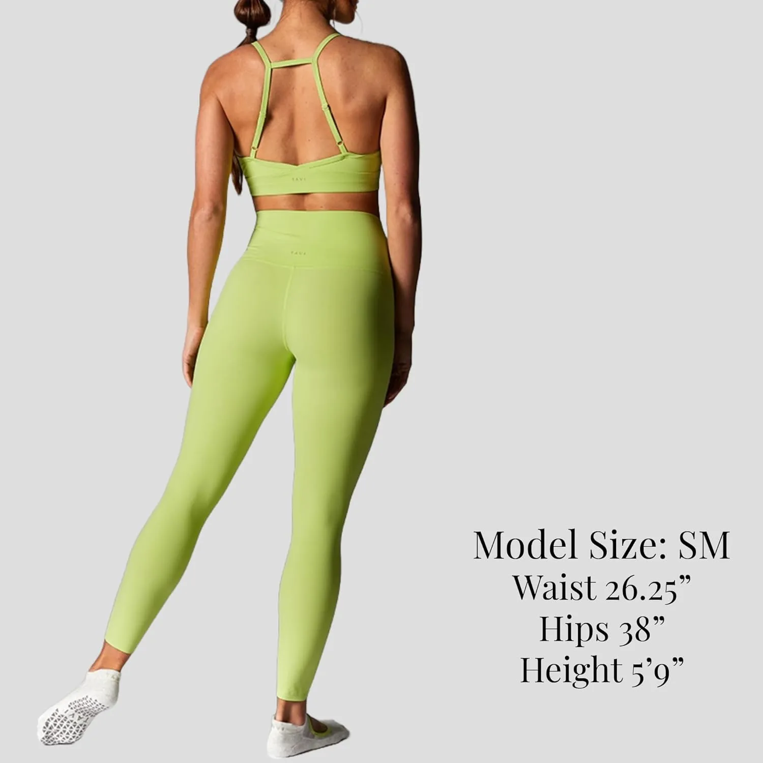 Tavi Womens High Waisted 7/8 Tight | 25-Inch Inseam | Comfortable Leggings with Pockets | Workouts, Studio & The Street