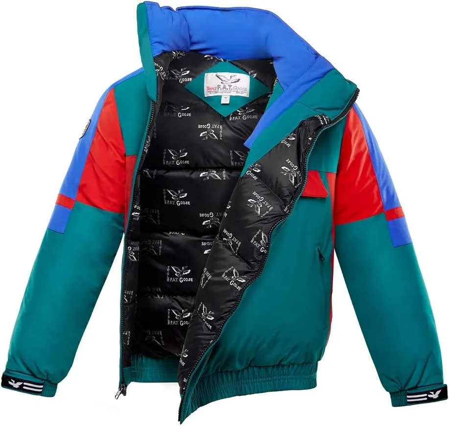 Triple F.A.T. Goose Sheffield Mens Down Jacket | Retro Ski Suit | 80s Ski Gear