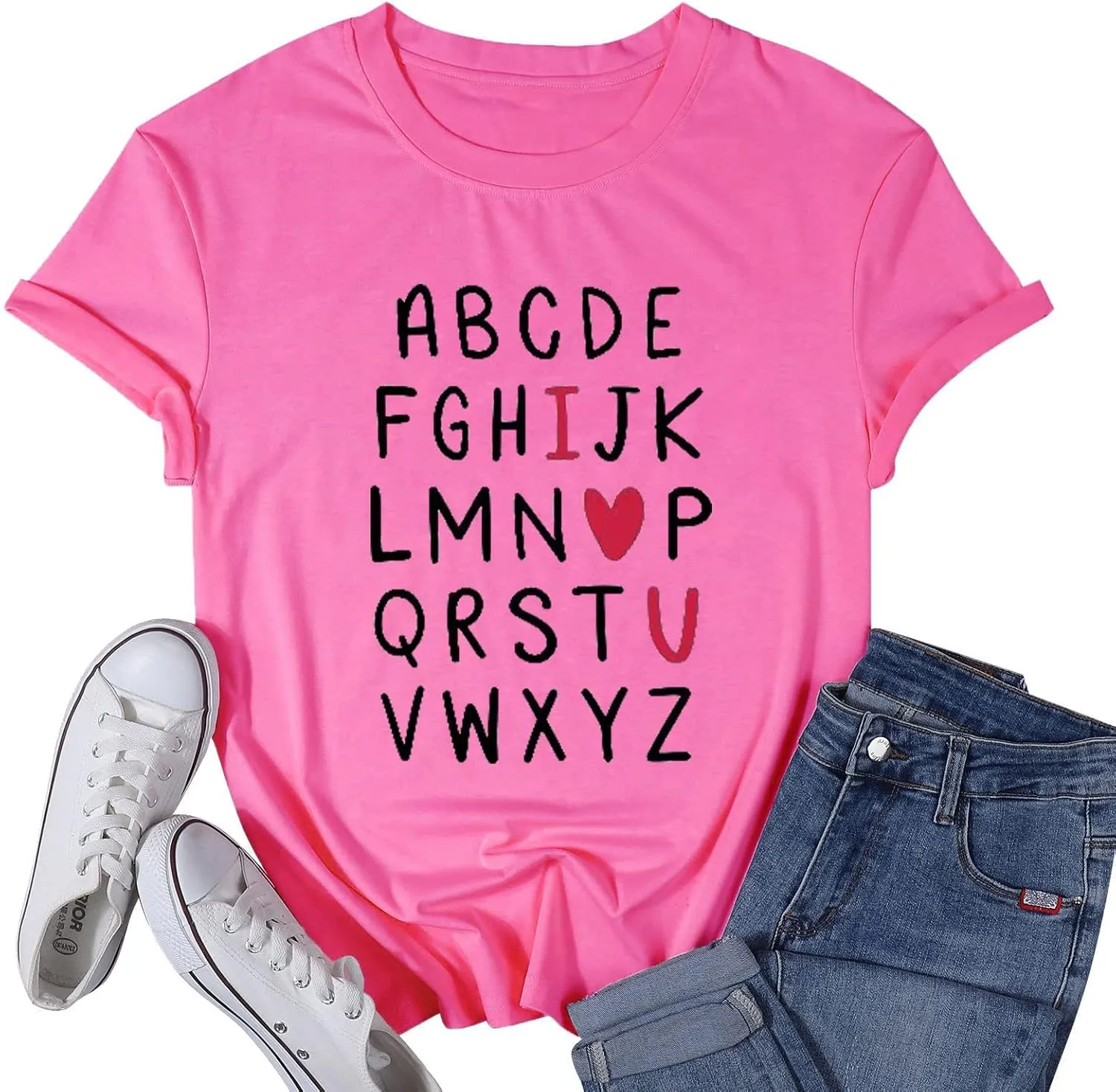 Valentines Shirts for Women Cute Coffee Latte Graphic Holiday Casual Outfit Short Sleeve Tops