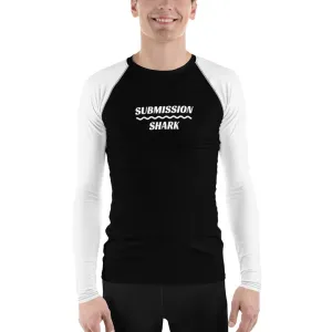 White SS Premium Standard ~ Men's BJJ Rash Guard