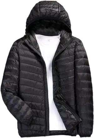 Winter Down Jacket Men Ultra Lightweight Packable Down Coat Men Hoodies Jackets