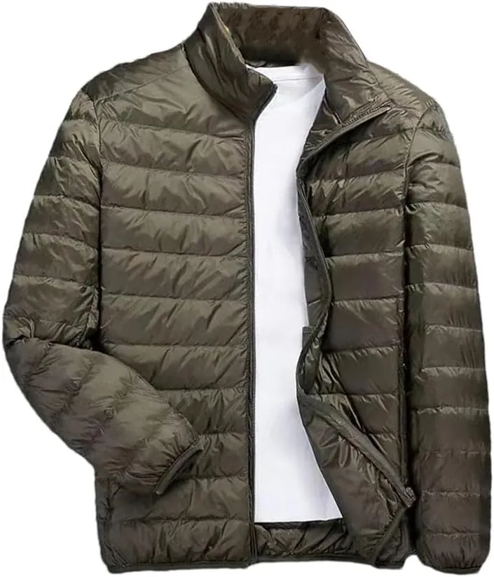 Winter Down Jacket Men Ultra Lightweight Packable Down Coat Men Hoodies Jackets