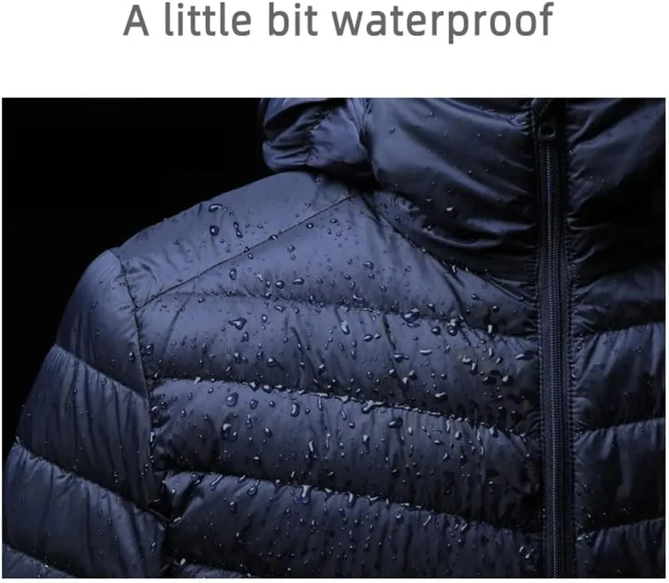 Winter Down Jacket Men Ultra Lightweight Packable Down Coat Men Hoodies Jackets