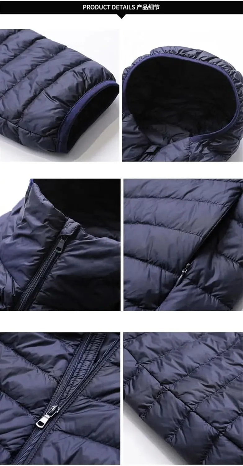 Winter Down Jacket Men Ultra Lightweight Packable Down Coat Men Hoodies Jackets