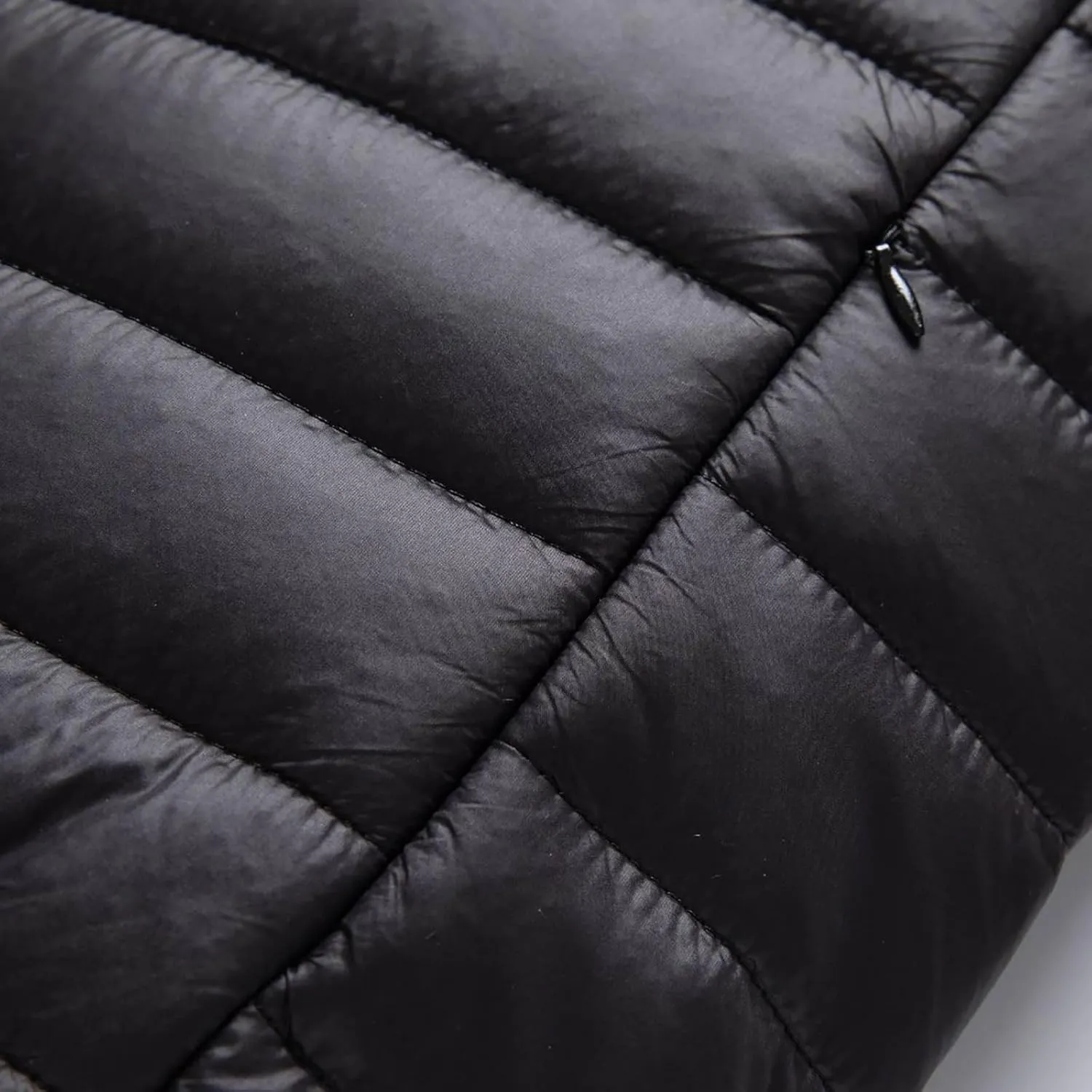 Winter Jackets for Men - Lightweight Puffer Coat, Full Zip, Warm Quilted, Packable Down Jacket with Stand Collar