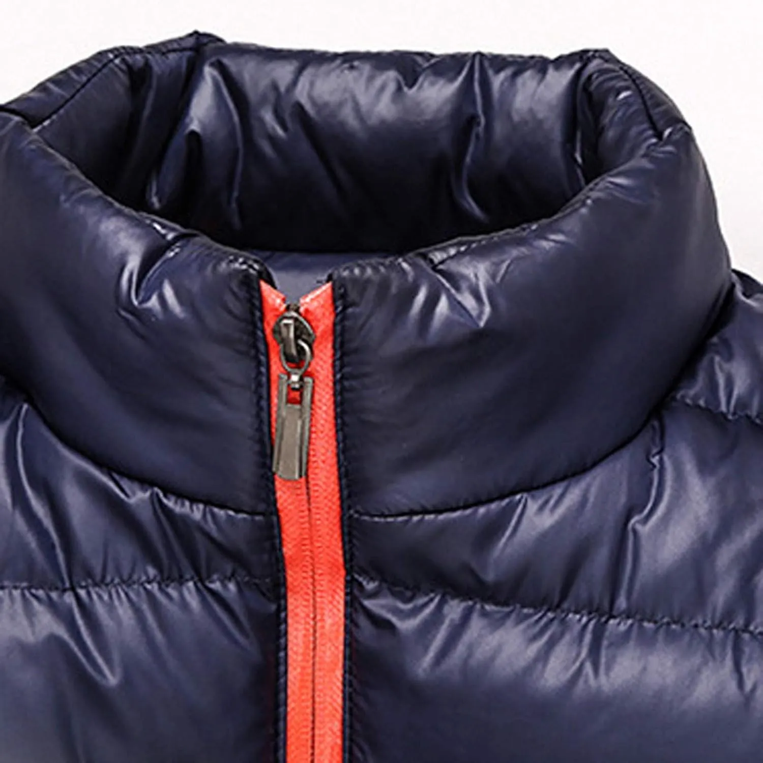 Winter Jackets for Men - Lightweight Puffer Coat, Full Zip, Warm Quilted, Packable Down Jacket with Stand Collar
