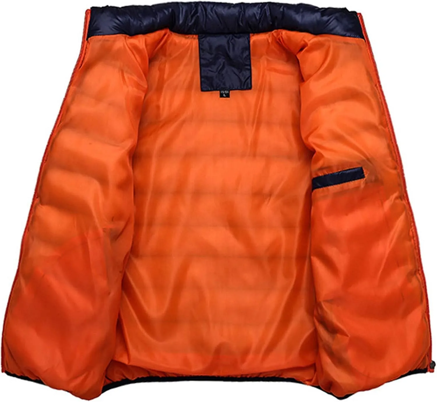 Winter Jackets for Men - Lightweight Puffer Coat, Full Zip, Warm Quilted, Packable Down Jacket with Stand Collar