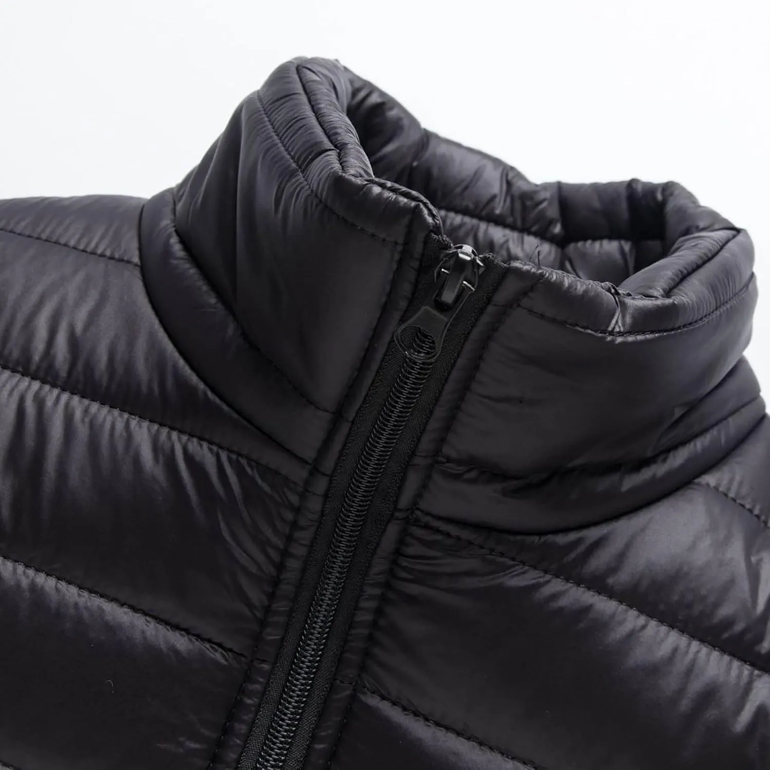 Winter Jackets for Men - Lightweight Puffer Coat, Full Zip, Warm Quilted, Packable Down Jacket with Stand Collar
