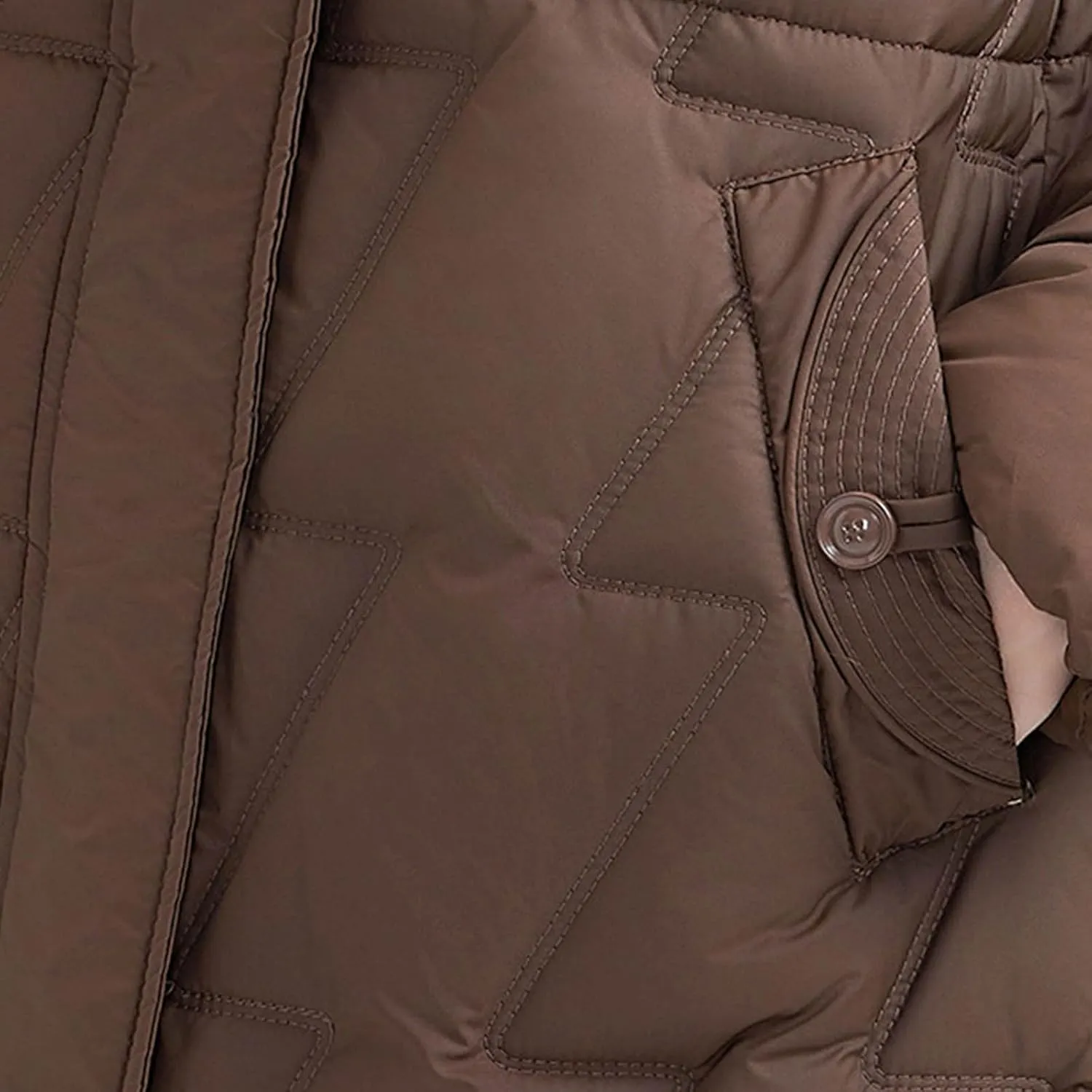 Winter Long Puffer Jacket For Women Long Sleeve Thickened Warm Zip Up Quilted Jacket Casual Baggy Down Coat With Hood