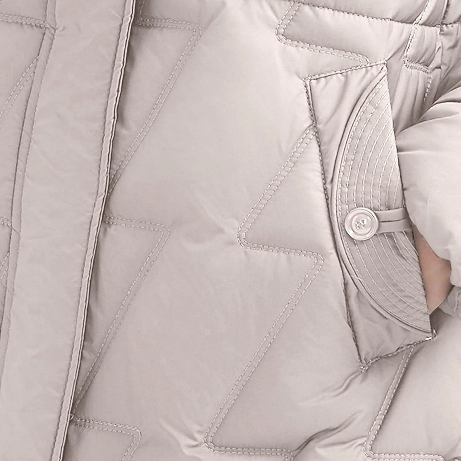 Winter Long Puffer Jacket For Women Long Sleeve Thickened Warm Zip Up Quilted Jacket Casual Baggy Down Coat With Hood