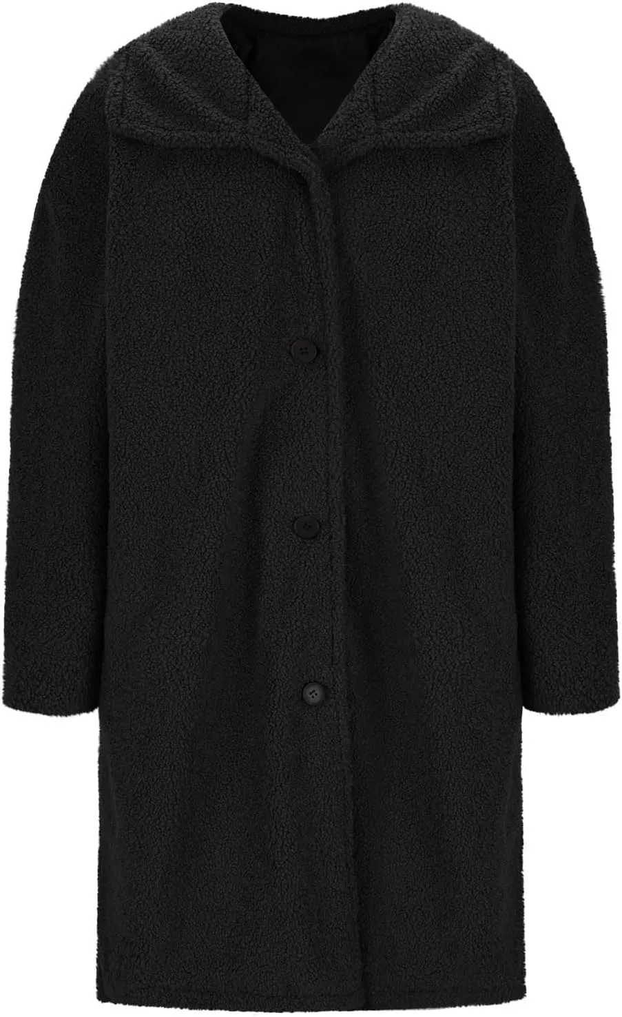 Winter Teddy Bear Long Coats for Women 2024 Fashion Oversized Jacket Fuzzy Fleece Faux Fur Sherpa Coats Outwear