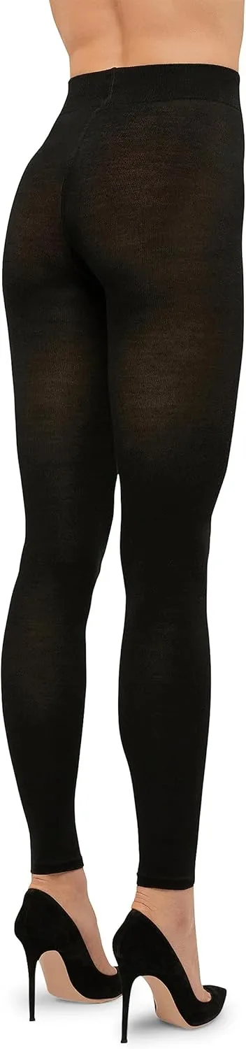 Wolford Merino Tights Leggings 100 Denier for Women Warm Comfortable & Luxurious Everyday and Cold Weather Fashion Staple