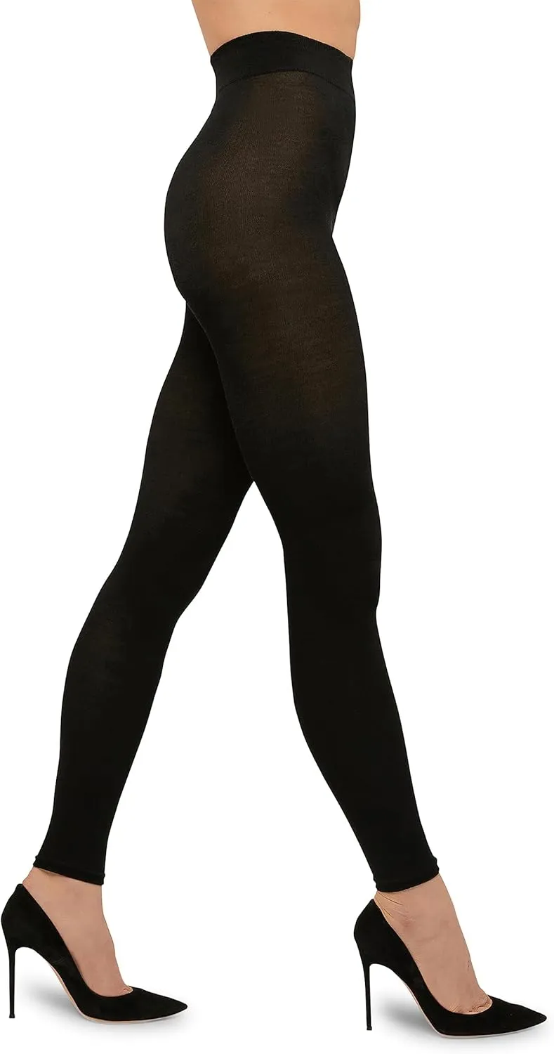 Wolford Merino Tights Leggings 100 Denier for Women Warm Comfortable & Luxurious Everyday and Cold Weather Fashion Staple