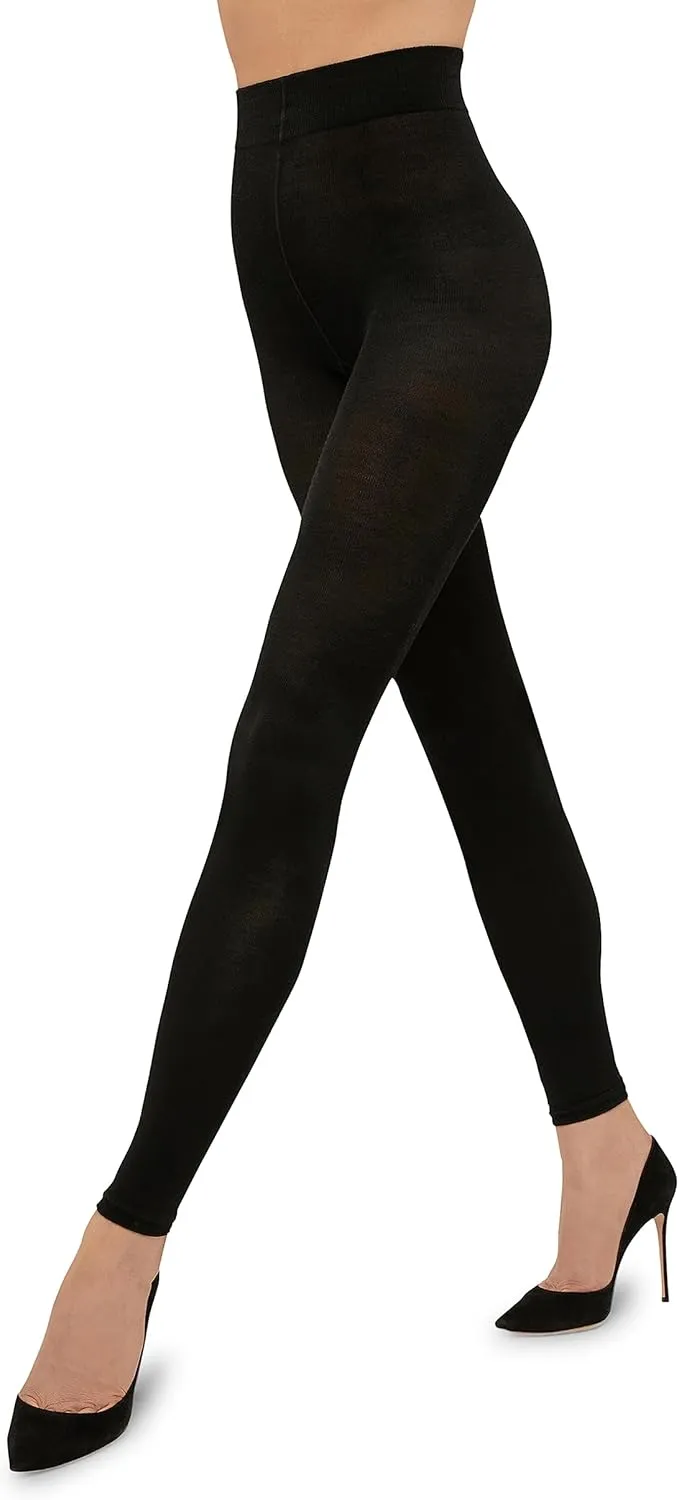 Wolford Merino Tights Leggings 100 Denier for Women Warm Comfortable & Luxurious Everyday and Cold Weather Fashion Staple