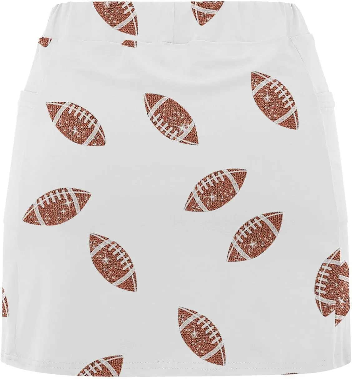 Womens Athletic Skorts Print High Waisted Tummy Control Tennis Skort Golf Yoga Underneath Shorts Skirt with Pockets