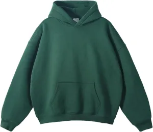 Womens Fall Winter Oversized Loose Basic Solid Hoodies Unisex Thick Sweatshirts Pullover Fleece Sweaters