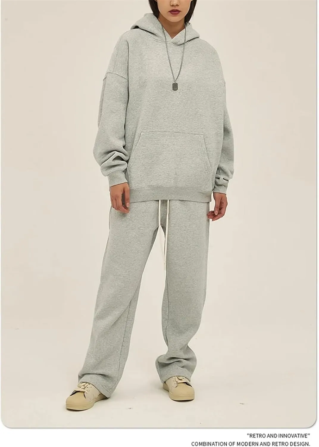 Womens Fall Winter Oversized Loose Basic Solid Hoodies Unisex Thick Sweatshirts Pullover Fleece Sweaters