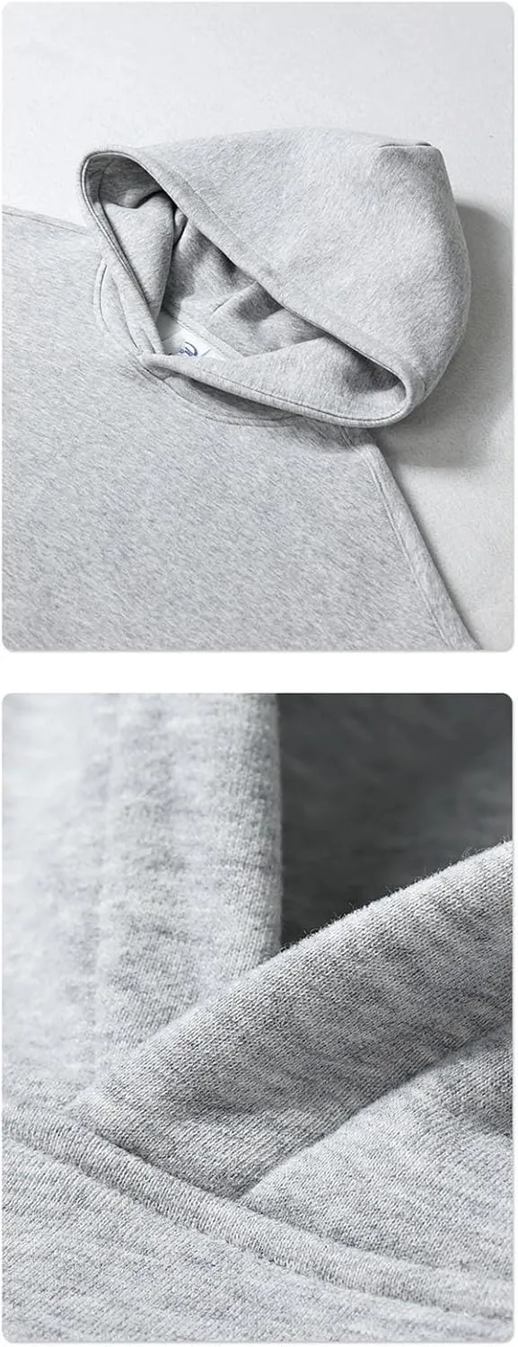 Womens Fall Winter Oversized Loose Basic Solid Hoodies Unisex Thick Sweatshirts Pullover Fleece Sweaters