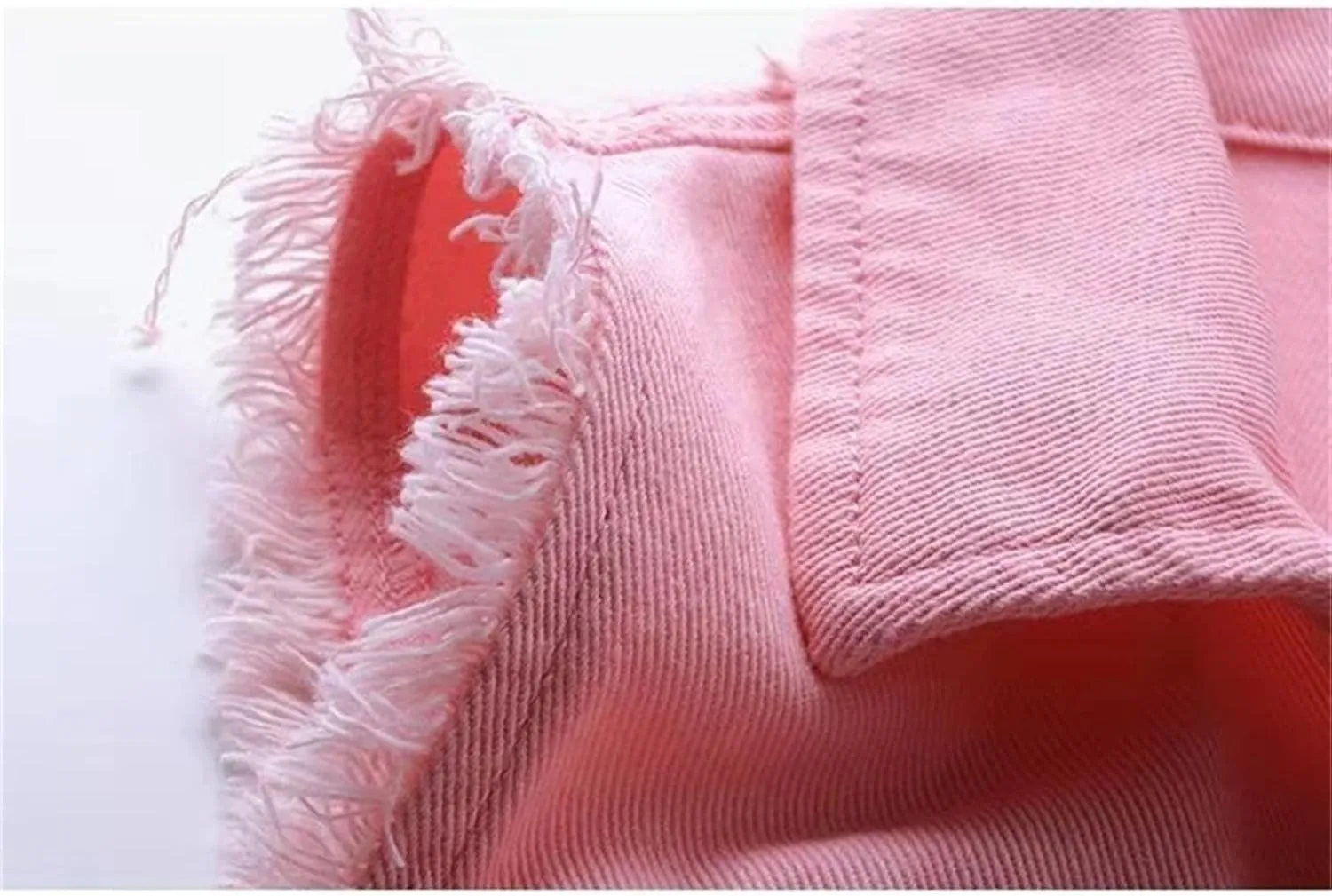 Women's Fashion Pink Denim Vests Jacket Classic Sleeveless Button Down Slim Fit Crop Jean Waistcoat Vest