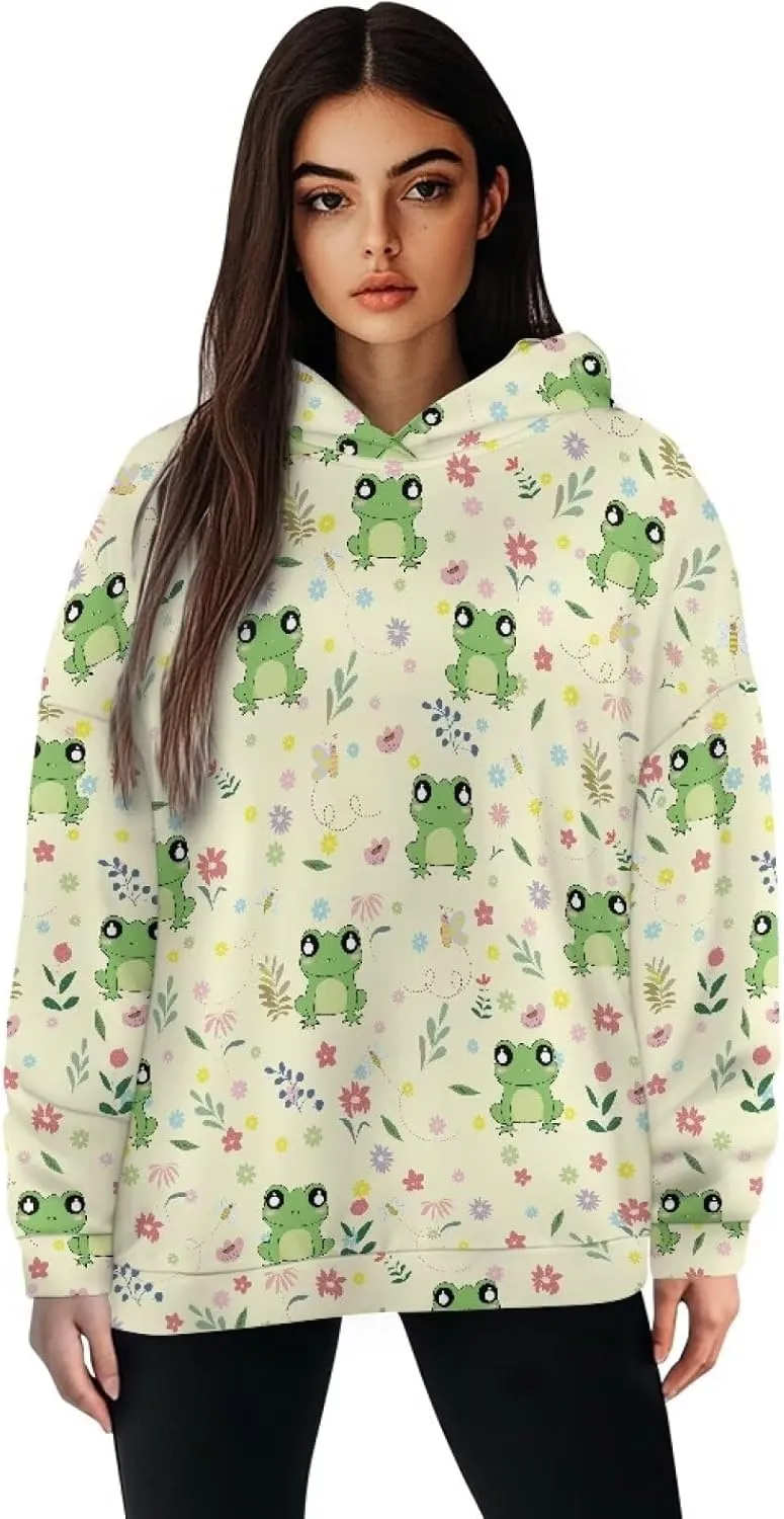 Womens Hoodie Oversized Sweatshirt Causal Long Sleeve Hoodie Fall Clothes Plus Size Sports Loose Pullover Sweaters