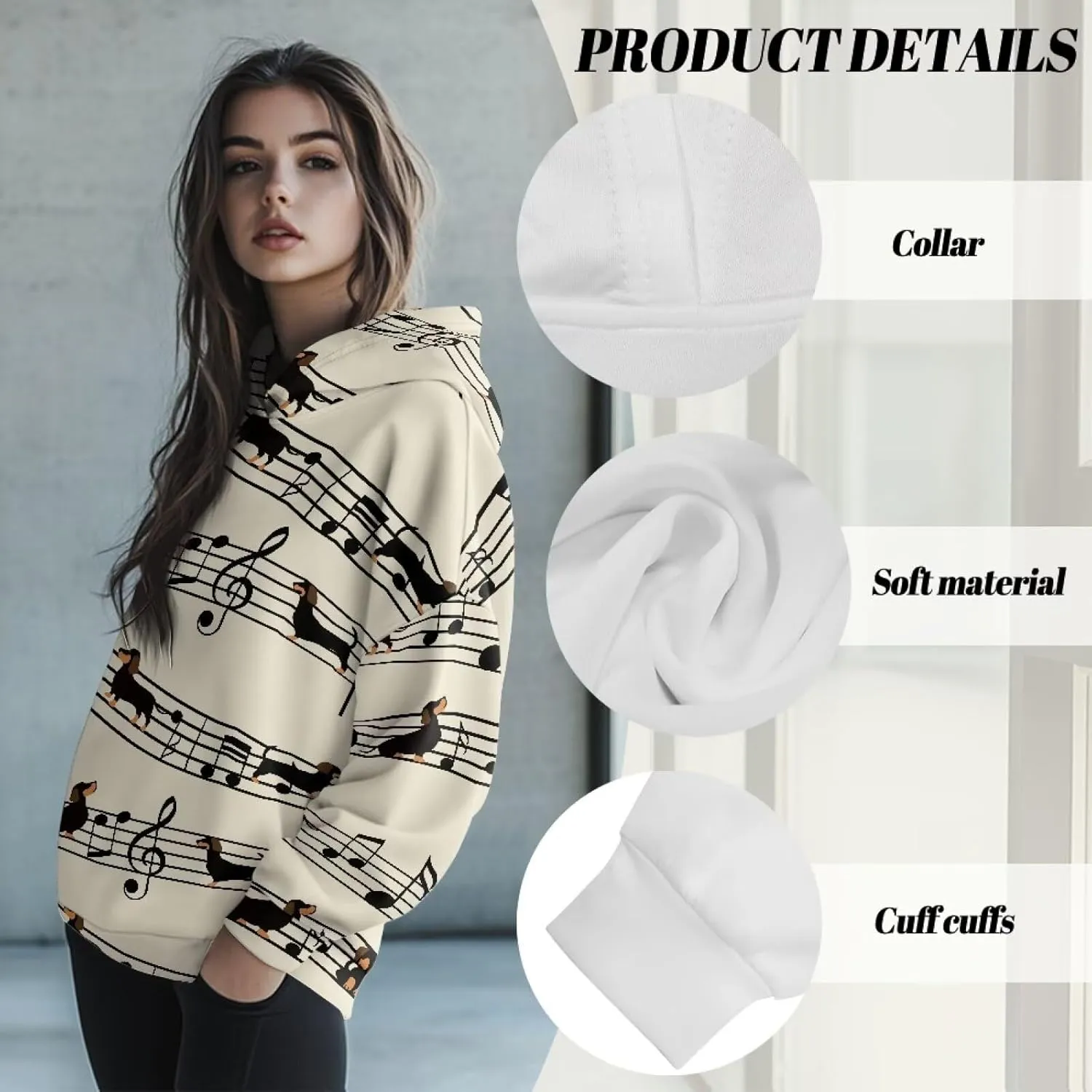 Womens Hoodie Oversized Sweatshirt Causal Long Sleeve Hoodie Fall Clothes Plus Size Sports Loose Pullover Sweaters