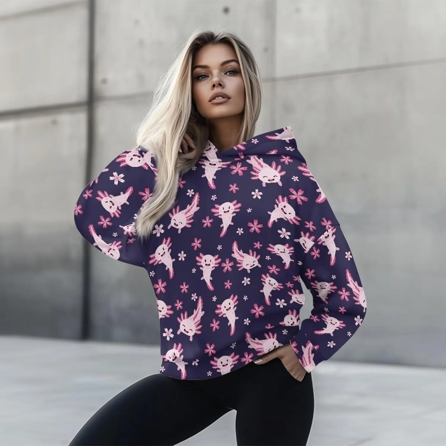 Womens Hoodie Oversized Sweatshirt Causal Long Sleeve Hoodie Fall Clothes Plus Size Sports Loose Pullover Sweaters