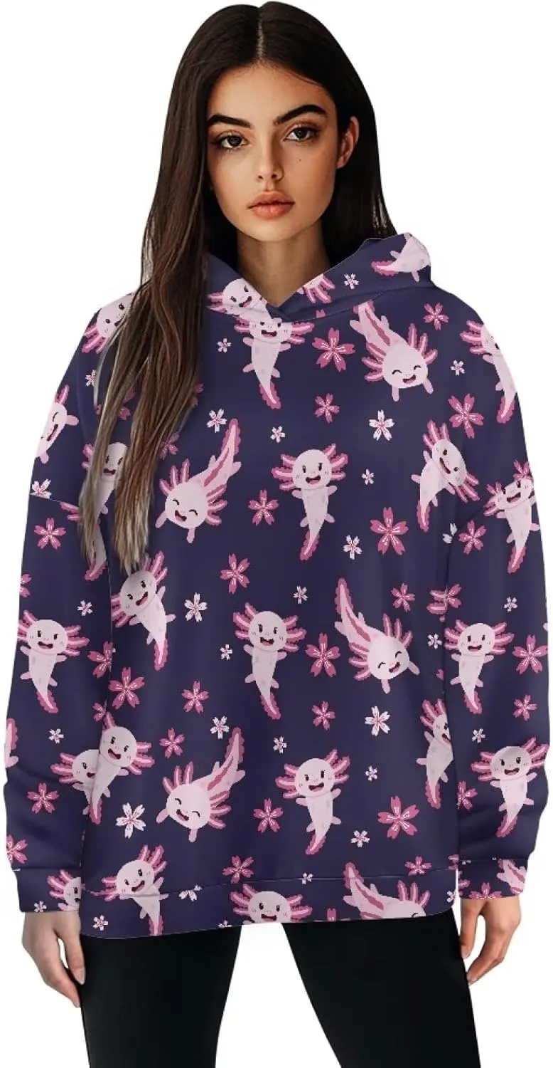 Womens Hoodie Oversized Sweatshirt Causal Long Sleeve Hoodie Fall Clothes Plus Size Sports Loose Pullover Sweaters