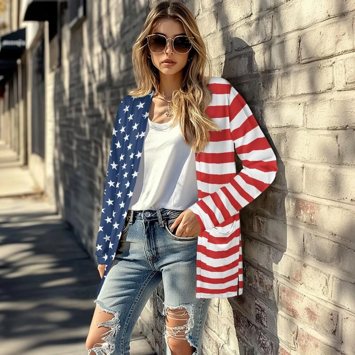 Womens Open Fron Cardigan Sweaters Long Sleeve Oversized Casual Tops Loose Lightweight Daily Coats with Pockets