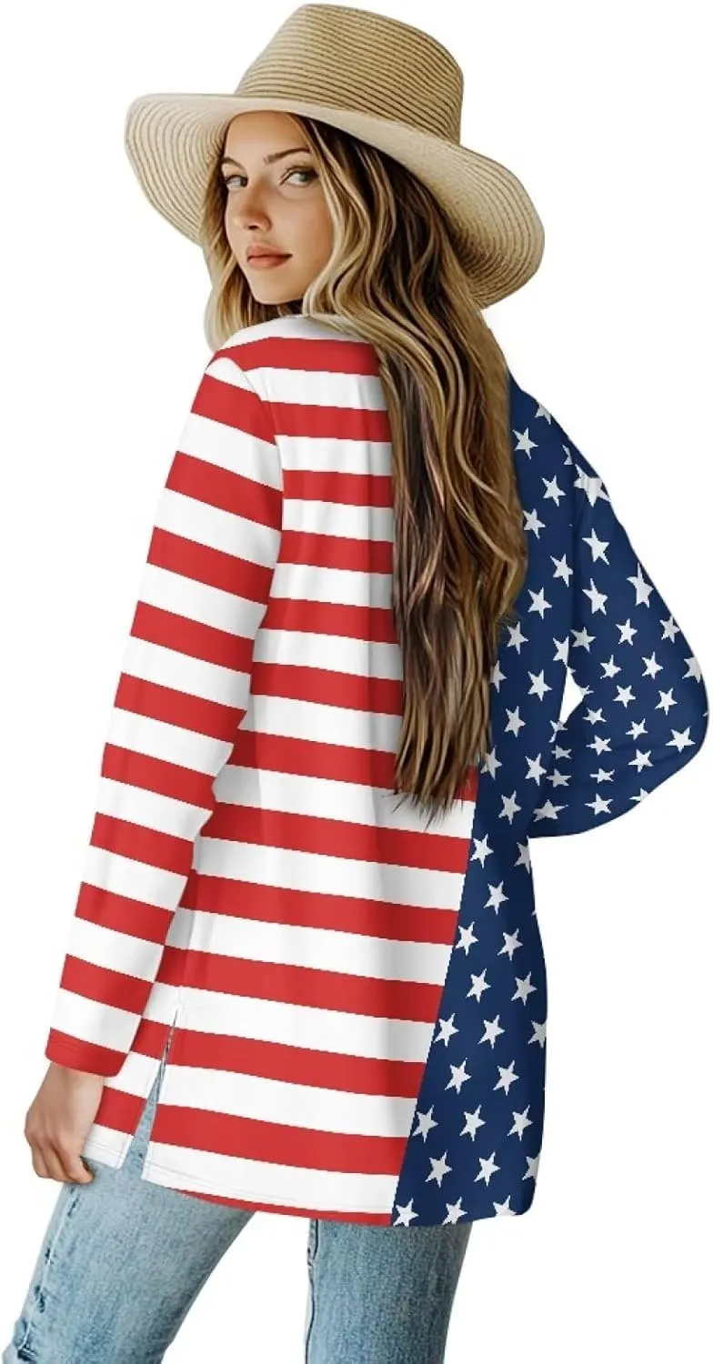 Womens Open Fron Cardigan Sweaters Long Sleeve Oversized Casual Tops Loose Lightweight Daily Coats with Pockets