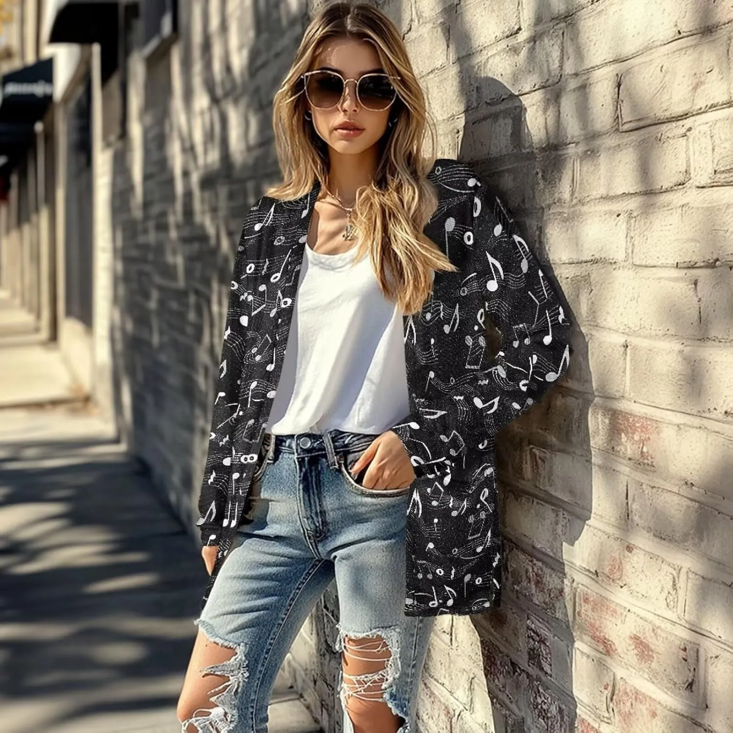 Womens Open Fron Cardigan Sweaters Long Sleeve Oversized Casual Tops Loose Lightweight Daily Coats with Pockets