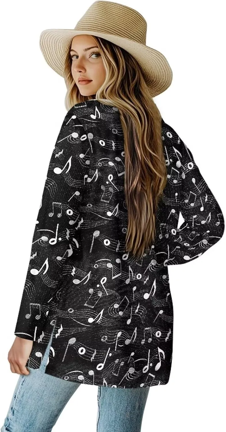 Womens Open Fron Cardigan Sweaters Long Sleeve Oversized Casual Tops Loose Lightweight Daily Coats with Pockets