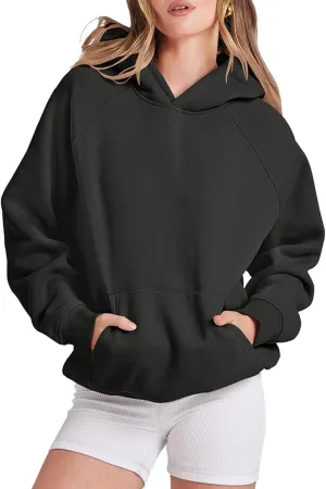 Womens Oversized Hoodies Fleece Sweatshirts Long Sleeve Sweaters Pullover Fall Outfits Winter Clothes