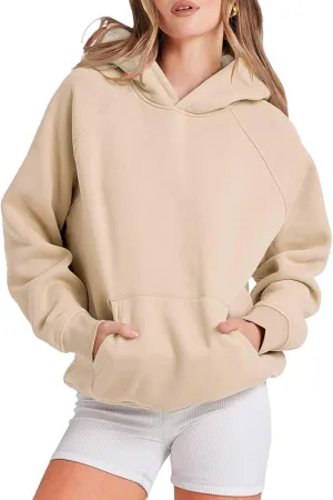 Womens Oversized Hoodies Fleece Sweatshirts Long Sleeve Sweaters Pullover Fall Outfits Winter Clothes