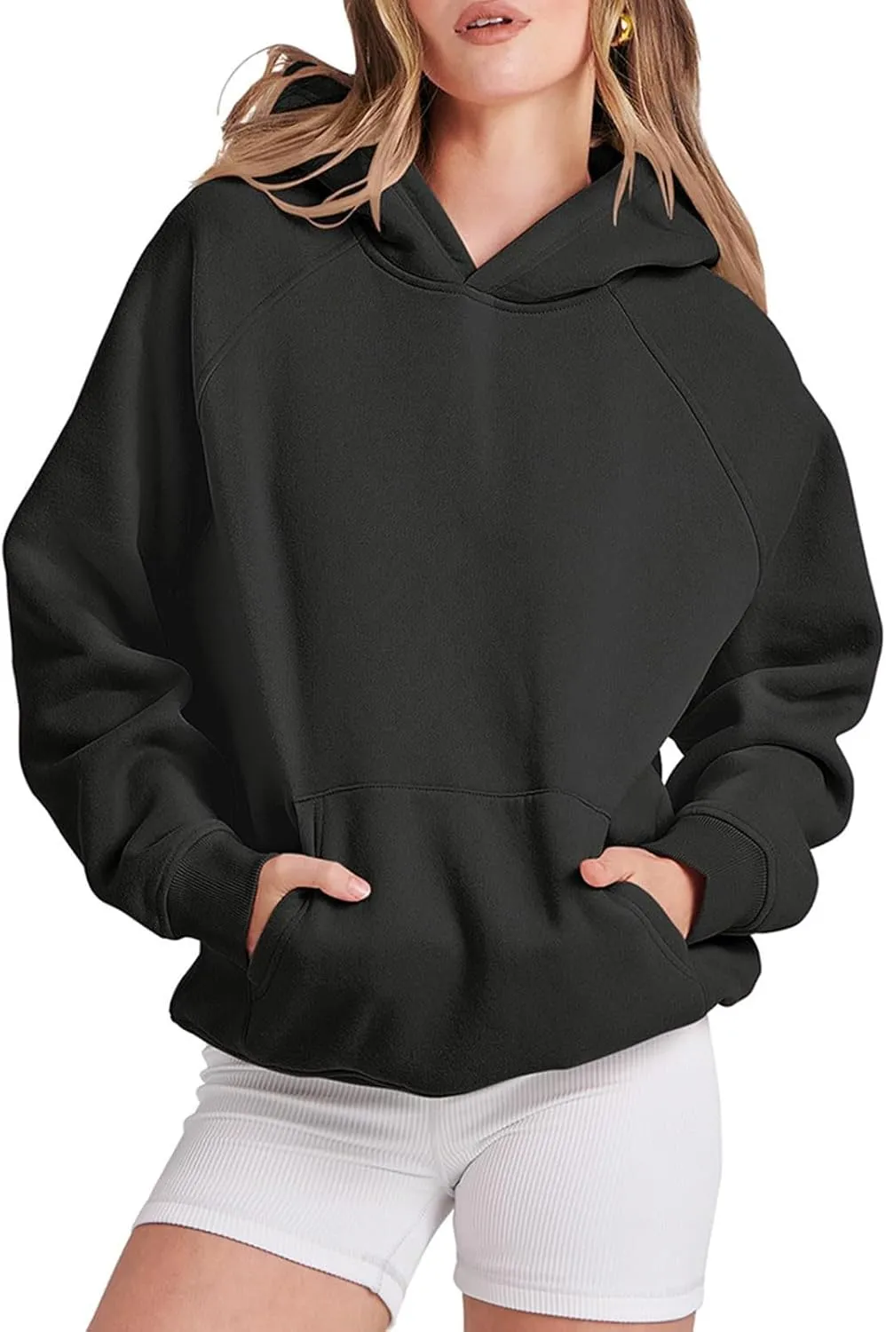 Womens Oversized Hoodies Fleece Sweatshirts Long Sleeve Sweaters Pullover Fall Outfits Winter Clothes