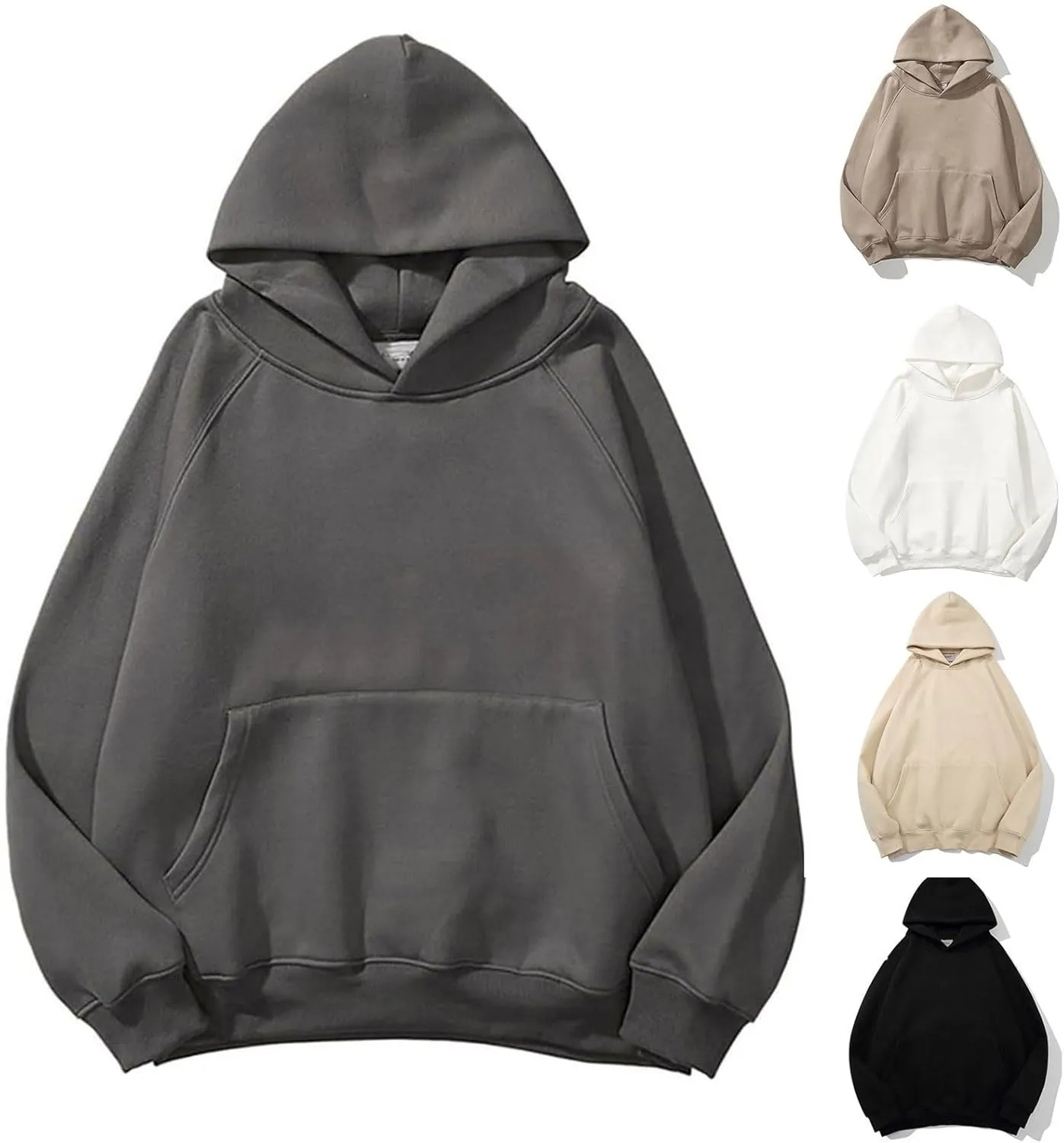 Womens Oversized Hoodies Fleece Sweatshirts Long Sleeve Sweaters Pullover Fall Outfits Winter Clothes