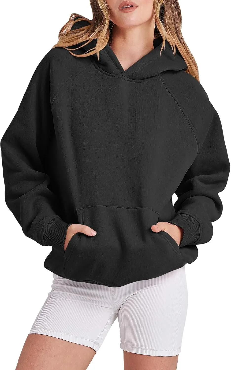 Womens Oversized Hoodies Fleece Sweatshirts Long Sleeve Sweaters Pullover Fall Outfits Winter Clothes