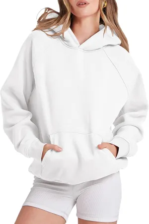 Womens Oversized Hoodies Fleece Sweatshirts Long Sleeve Sweaters Pullover Fall Outfits Winter Clothes