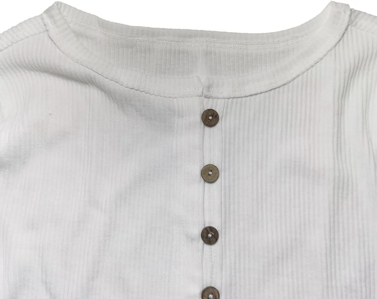 Womens Slim Fitted Cardigan Long Sleeve Ribbed Knit Button Down Shirts
