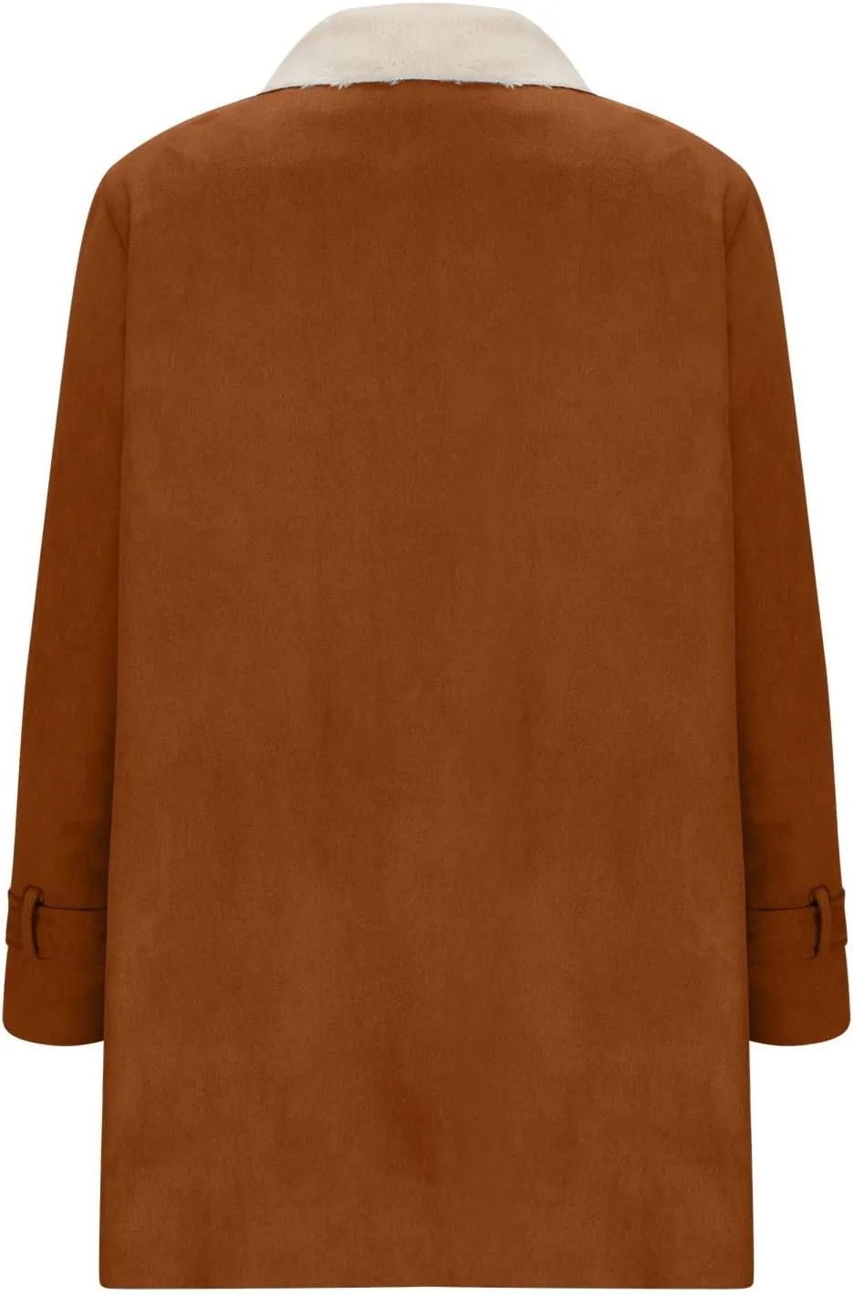 Womens Winter Coats Fleece Fuzzy Sherpa Lined Jackets Notch Lapel Pea Trench Coats Warm Overcoat Fashion Fall Outfits