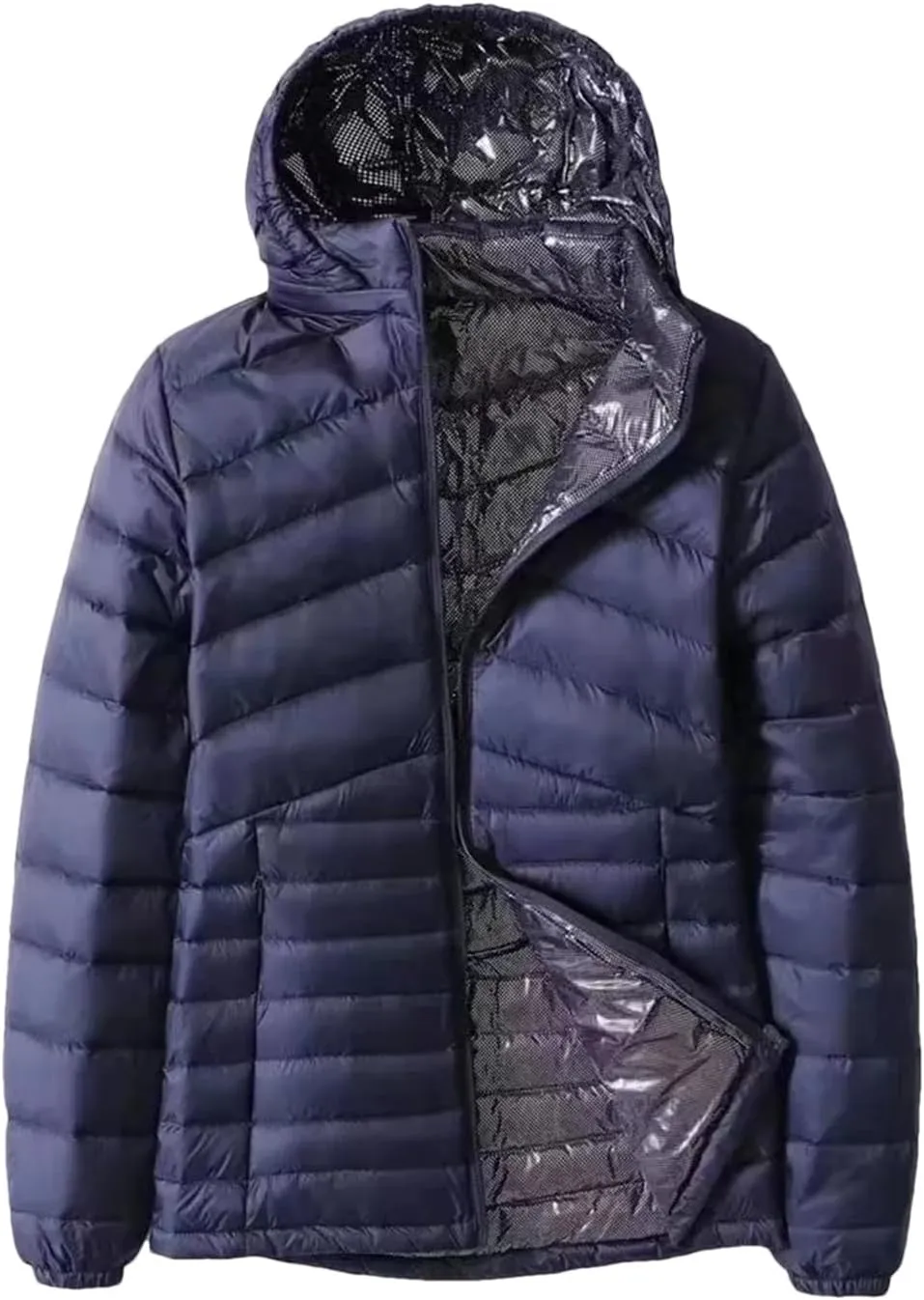 Women's Winter Down Warm Jackets Autumn/Winter Lightweight Hooded Down Jacket Hat Detachable