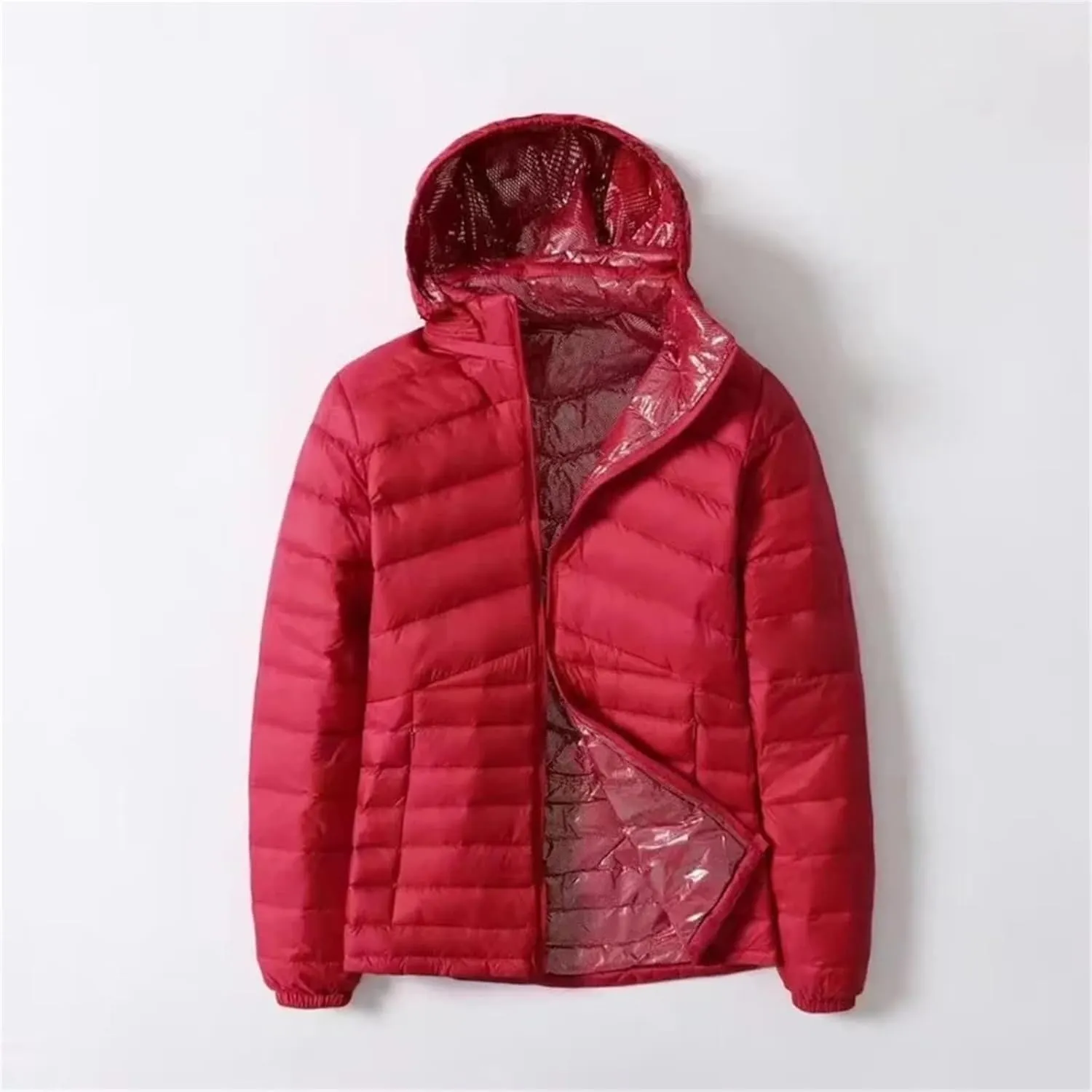 Women's Winter Down Warm Jackets Autumn/Winter Lightweight Hooded Down Jacket Hat Detachable