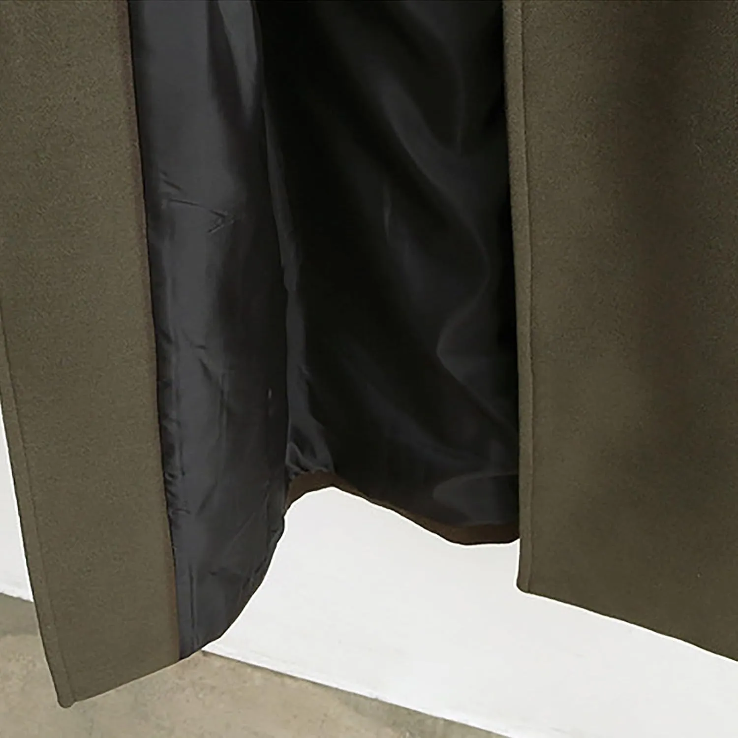 Wool Coats for Women 2024 Trend Winter Long Dress Coats Stand Collar Open Front Trench Coat Work Office Jackets