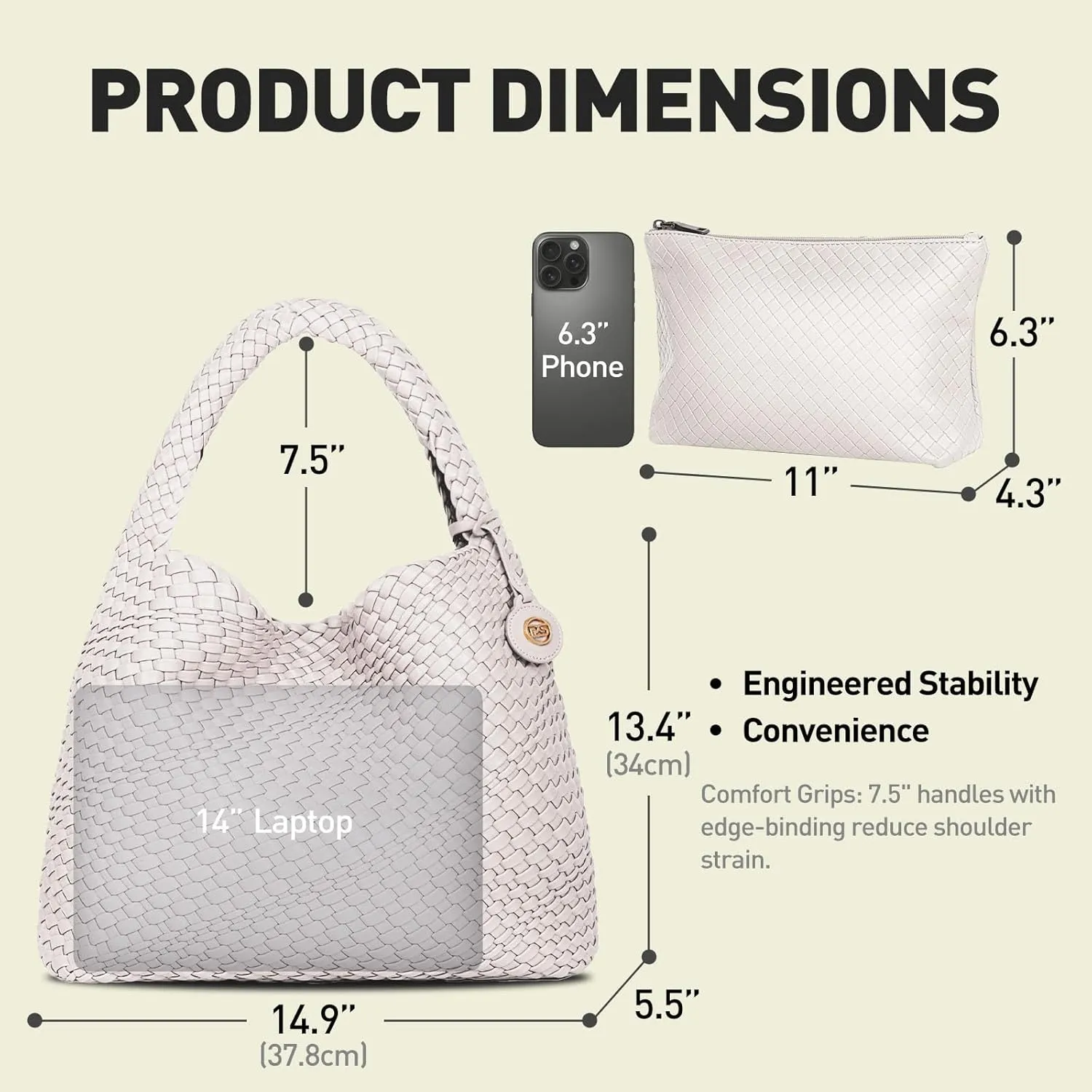 Woven Tote Bag for Women Woven Purse Large Woven Tote Braided Purse Weave Purse with Top Handle