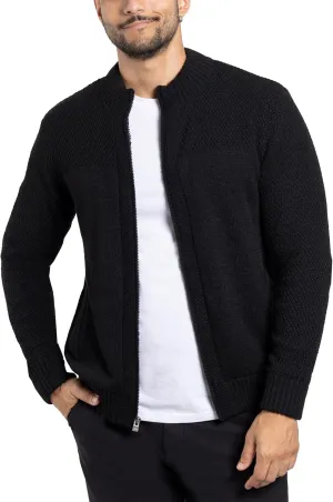 X RAY Mens Zip Up Cardigan Sweater for Men, Full Zip Slim Fit Knit Jacket for Spring (Big and Tall),
