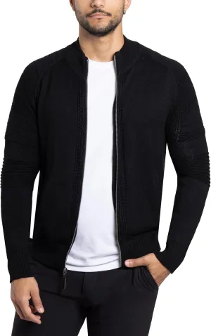 X RAY Mens Zip Up Cardigan Sweater for Men, Full Zip Slim Fit Knit Jacket for Spring (Big and Tall),