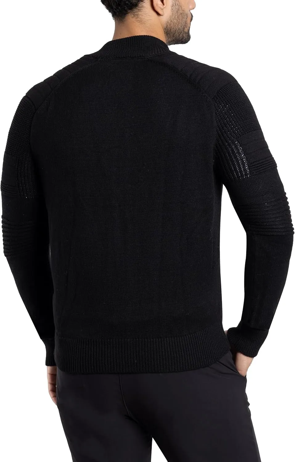 X RAY Mens Zip Up Cardigan Sweater for Men, Full Zip Slim Fit Knit Jacket for Spring (Big and Tall),