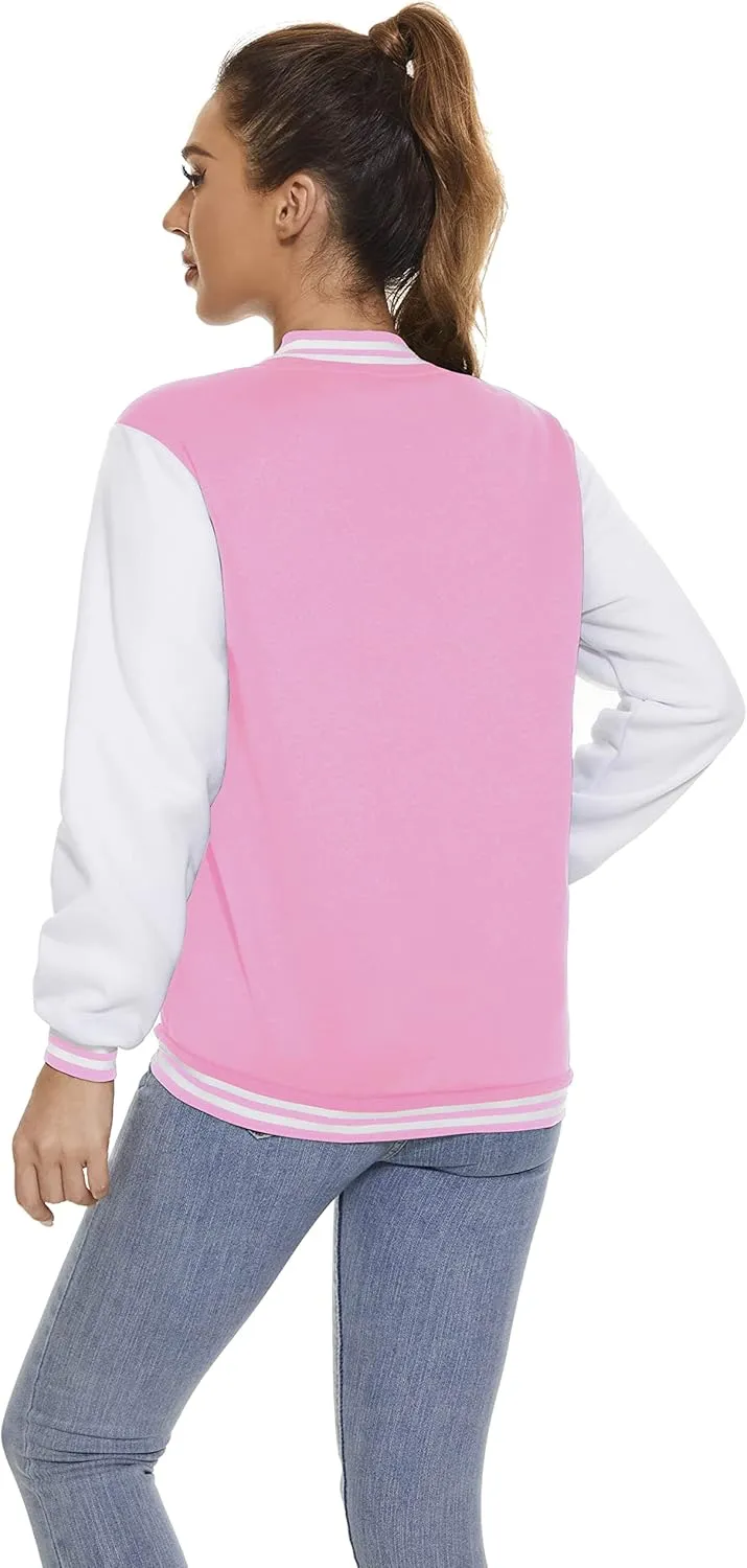 Yuji Itadori Women Varsity Jacket Baseball Lightweight Outwear Fleece Coat Button Down Clothes