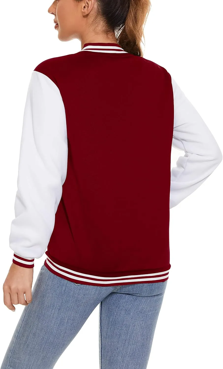 Yuji Itadori Women Varsity Jacket Baseball Lightweight Outwear Fleece Coat Button Down Clothes