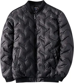 ZGZZ7 Men's Winter Warm Puffy Coats Outerwear Quilted Cotton Padded Puffer Coats Baseball Jackets